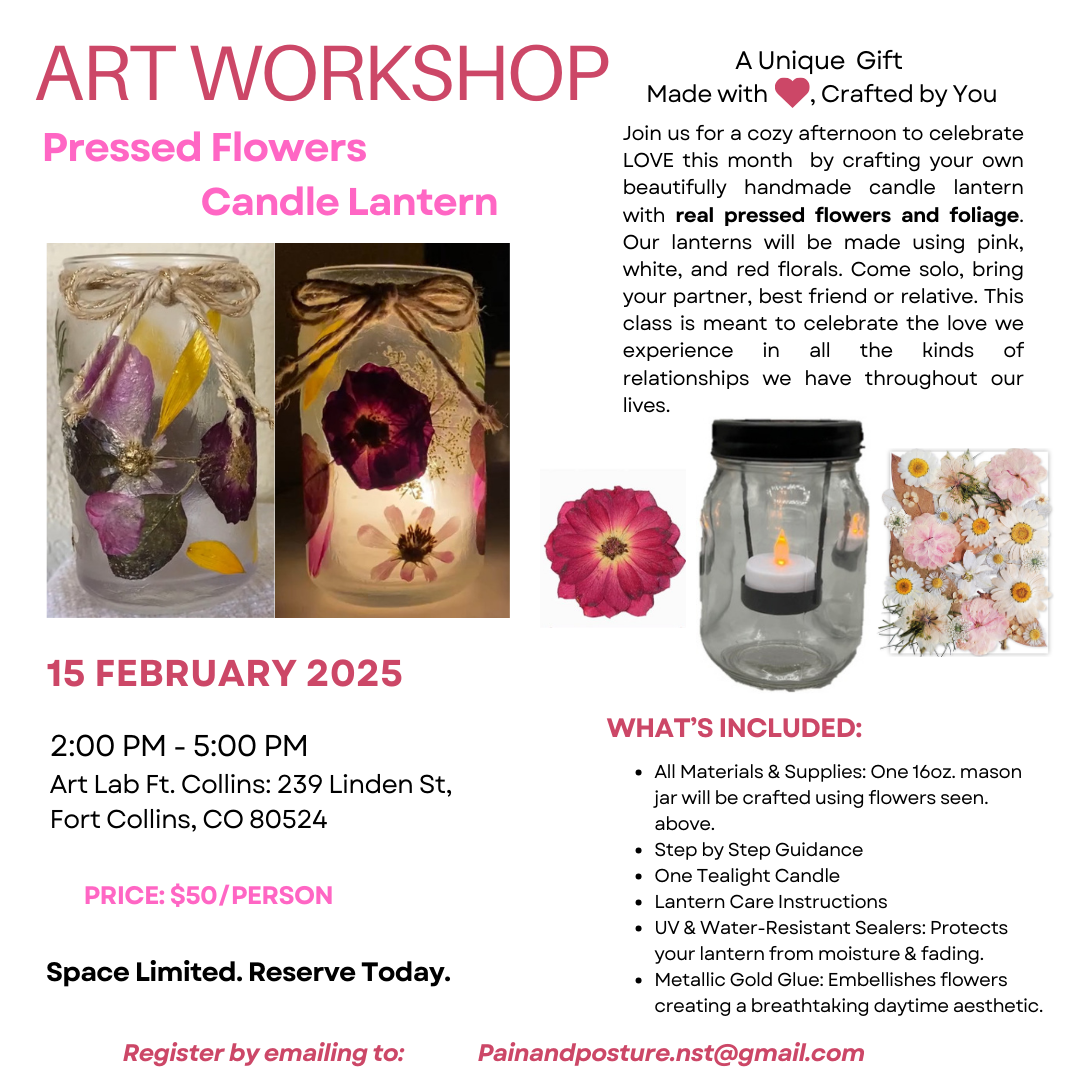 Press Flowers Valentines Lantern Workshop by Alex